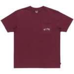 Billabong Stacked Arch Tee EBYZT00175-RSN0 Burgundy L