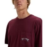 Billabong Stacked Arch Tee EBYZT00175-RSN0 Burgundy L - Image 3