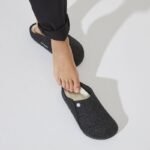Birkenstock Anthracite wool felt insulated slippers for women/men narrow (1015084) - Image 5