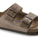 Birkenstock Arizona Soft Footbed Oiled Leather Tobacco Brown Narrow Womens/Mens Slides (0552813) - Image 2