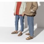 Birkenstock Arizona Soft Footbed Oiled Leather Tobacco Brown Narrow Womens/Mens Slides (0552813) - Image 3