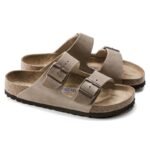 Birkenstock Arizona Soft Footbed Oiled Leather Tobacco Brown Narrow Womens/Mens Slides (0552813) - Image 6