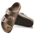 Birkenstock Arizona Soft Footbed Oiled Leather Tobacco Brown Narrow Womens/Mens Slides (0552813) - Image 7