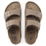 Birkenstock Arizona Soft Footbed Oiled Leather Tobacco Brown Narrow Womens/Mens Slides (0552813) - Image 8
