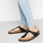 Birkenstock Gizeh NU Oiled Black Regular Flip-Flops for Women/Men (0845251) - Image 2