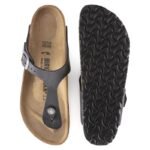 Birkenstock Gizeh NU Oiled Black Regular Flip-Flops for Women/Men (0845251) - Image 3