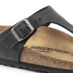 Birkenstock Gizeh NU Oiled Black Regular Flip-Flops for Women/Men (0845251) - Image 5