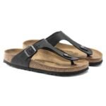 Birkenstock Gizeh NU Oiled Black Regular Flip-Flops for Women/Men (0845251) - Image 6