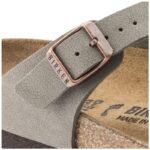 Birkenstock Gizeh Stone Birko-Flor narrow womens flip-flops for narrow feet, gray (0043393) - Image 3