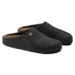Birkenstock Zermatt Cozy Home Anthracite Wool Felt Slippers Regular Wide (1014938) - Image 7
