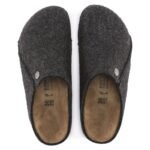 Birkenstock Zermatt Cozy Home Anthracite Wool Felt Slippers Regular Wide (1014938) - Image 8