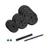 Bituminous adjustable dumbbell with connector 1x20kg Rebel Active - Image 3