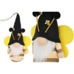 BLACK BEE GNOME 20CM PENDANT SPRING DECORATION
