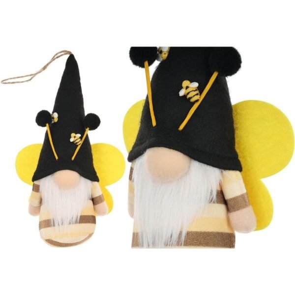 BLACK BEE GNOME 20CM PENDANT SPRING DECORATION