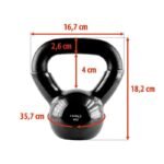 Black HMS KNV06 cast iron kettlebell 6kg - Image 8