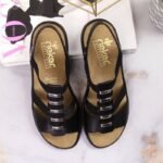 Black leather Roman sandals Rieker W 64580 - Image 7