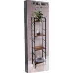 BLACK METAL SHELVING 4 SHELVES 29.5x23.5x106.5CM - Image 4