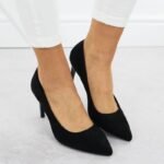 Black suede stiletto pumps Sergio Leone 1339 - Image 4