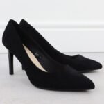 Black suede stiletto pumps Sergio Leone 1339 - Image 5