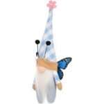 BLUE BUTTERFLY GNOME 25CM SPRING DECORATION - Image 3