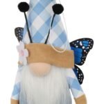 BLUE BUTTERFLY GNOME 25CM SPRING DECORATION - Image 4