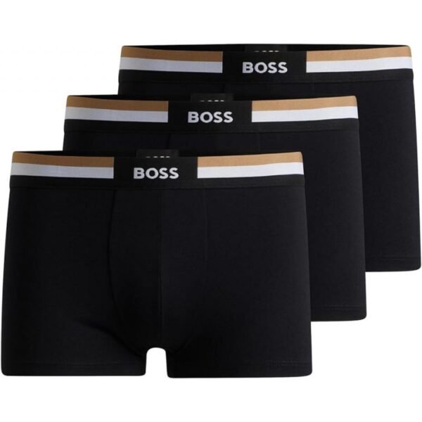 Boss Trunk 3P NERO Mens Boxer Shorts Set Black (50516542-001)