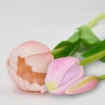 BOUQUET OF 5 LIGHT PINK TULIPS 39 CM LIKE LIFE SPRING DECORATION - Image 6