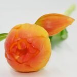 BOUQUET OF 5 ORANGE PEONY TULIPS 39 CM LIFE-LIKE SPRING DECORATION - Image 6