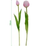 BOUQUET OF 5 PINK PEONY TULIPS 39 CM LIFE-LIKE SPRING DECORATION - Image 5