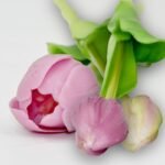 BOUQUET OF 5 PURPLE TULIPS 39 CM LIFE-LIKE SPRING DECORATION - Image 6