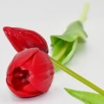 BOUQUET OF 5 RED TULIPS 39 CM LIKE LIFE SPRING DECORATION - Image 6