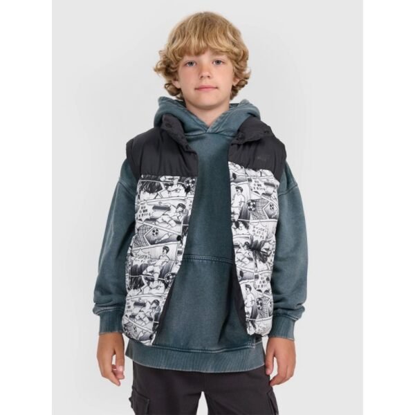 Boys down vest with synthetic filling 4F 4FJRAW25TVJAM321-10A