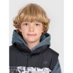 Boys down vest with synthetic filling 4F 4FJRAW25TVJAM321-10A - Image 6