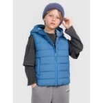 Boys down vest with synthetic filling 4F 4FJRAW25TVJAM324-32S