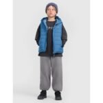 Boys down vest with synthetic filling 4F 4FJRAW25TVJAM324-32S - Image 4