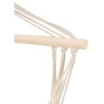 BRAZILIAN HAMMOCK HANGING CHAIR 100x50CM NATURA WITH SEWN-IN JUNGLE LIGHT CUSHION - Image 7