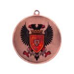 Bronze medal with space for a 50 mm emblem - steel medal with luxor jet print