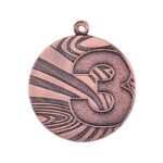 Bronze steel medal, third place
