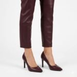 Burgundy spic pumps Sergio Leone 1339 - Image 5