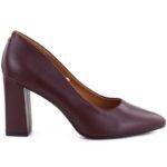 Burgundy suede pointed toe pumps Sergio Leone PB216 - Image 2