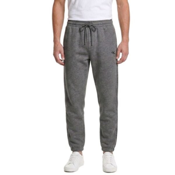 Calvin Klein Fleece Logo Tape Jogger Grey Heather Sweatpants - LZ04LE291G-P7E