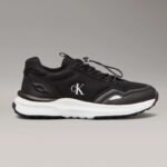 Calvin Klein womens sneakers LOW CUT LACE-UP SNEAKERS V3X9-83010-1464999 BLACK