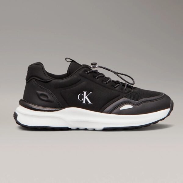 Calvin Klein womens sneakers LOW CUT LACE-UP SNEAKERS V3X9-83010-1464999 BLACK