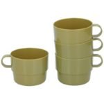 CAMP ACTIVE KHAKI TRAVEL MUG 4 PCS
