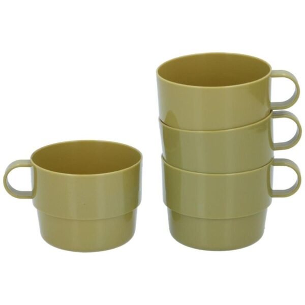 CAMP ACTIVE KHAKI TRAVEL MUG 4 PCS