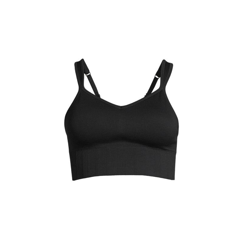 lupin-wear-ca-casall-seamless-rib-padded-sports-bra-black-1746015 CASALL Seamless Rib Padded Sports Bra Black - Image 1
