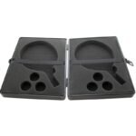 CASE COVER FOR 2 RACKETS AND 3 BALLS FOR TABLE TENNIS JOOLA ALU BLACK - Image 2