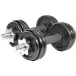 CAST IRON DUMBBELL 15 KG (2x7.5 KG) ENERO FIT CASE - Image 2