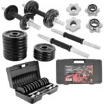 CAST IRON DUMBBELL 15 KG (2x7.5 KG) ENERO FIT CASE - Image 3