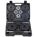 CAST IRON DUMBBELL 19 KG (2x9.5 KG) ENERO FIT CASE - Image 3
